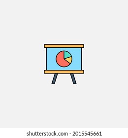 Pie chart icon sign vector,Symbol, logo illustration for web and mobile