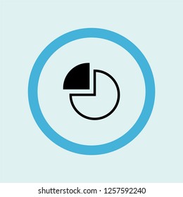 pie chart icon symbol. Premium quality isolated pie chart vector icon in trendy style. pie chart element.