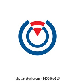 pie chart icon symbol vector logo design illustration