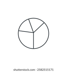 Pie Chart icon symbol vector illustration isolated on white background
