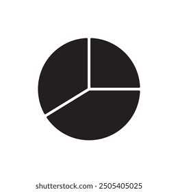 Pie Chart icon, template for graphic and web design. vector illustration