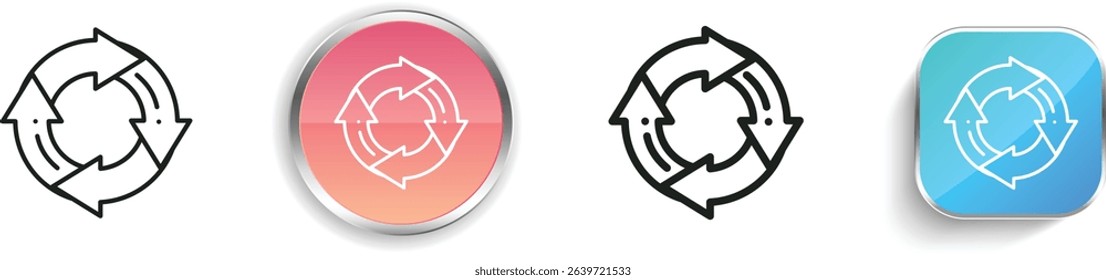 pie chart icon. Thin Linear, Regular and Button Style Design Isolated On White Background