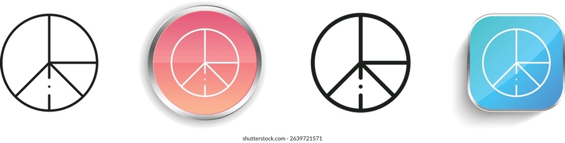pie chart icon. Thin Linear, Regular and Button Style Design Isolated On White Background