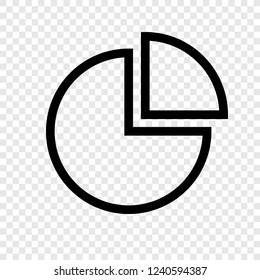 Pie Chart icon transparent grid