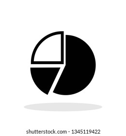 Pie Chart icon in trendy flat style. Graph / Statistics symbol for your web site design, logo, app, UI Vector EPS 10. - Vector