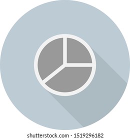 Pie Chart Icon in trendy flat style isolated on grey background. Graph symbol for your web site design, logo, app, UI. Vector illustration, EPS10