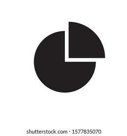 Pie Chart Icon in trendy flat style isolated. Graph symbol for your web site design, logo, app, UI. Vector illustration.