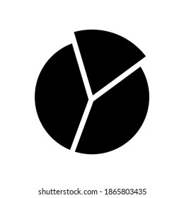 Pie Chart Icon in trendy flat style isolated on white background. Graph symbol for your web site design, logo, app, UI. Vector illustration, EPS10.