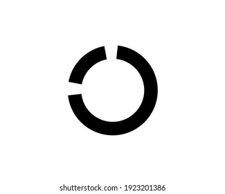 Pie Chart Icon in trendigem, flachem Stil einzeln auf weißem Hintergrund. Graph Symbol für Ihr Web-Site-Design, Logo, App, UI. Vektorgrafik, EPS10
