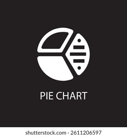 Pie Chart Icon in trendy flat style isolated. Graph symbol for your web site design, logo, app, UI. Vector illustration