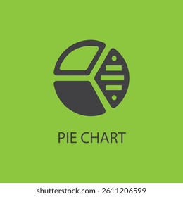 Pie Chart Icon in trendy flat style isolated. Graph symbol for your web site design, logo, app, UI. Vector illustration