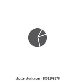 Pie chart icon vector