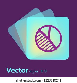 Pie Chart icon Vector.
