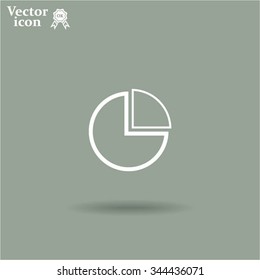 Pie Chart Icon Vector 