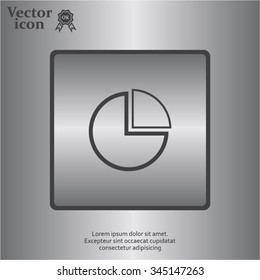 Pie Chart Icon Vector 