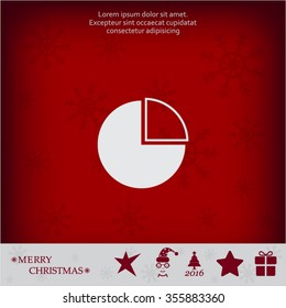 Pie Chart Icon Vector 