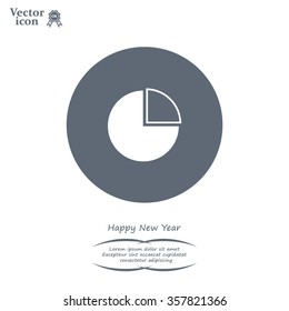 Pie Chart Icon Vector 