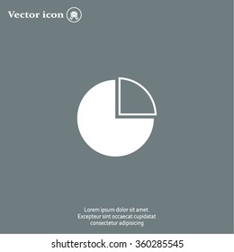 Pie Chart Icon Vector 
