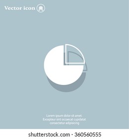 Pie Chart Icon Vector 