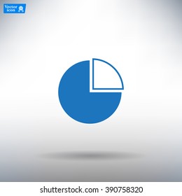 Pie Chart Icon Vector 
