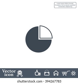 Pie Chart Icon Vector 