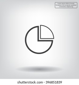 Pie Chart Icon Vector 