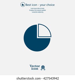 Pie Chart Icon Vector 