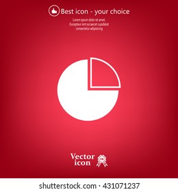 Pie Chart Icon Vector 