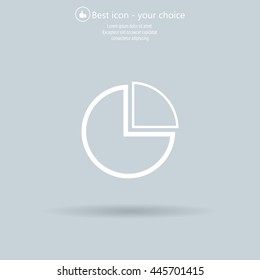 Pie Chart Icon Vector 