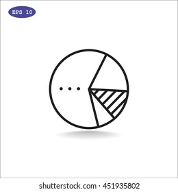  Pie Chart icon Vector.
