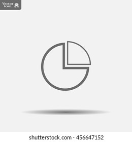Pie Chart Icon Vector 