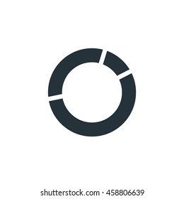 Pie chart icon, Vector