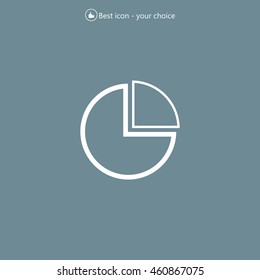 Pie Chart Icon Vector 