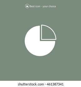 Pie Chart Icon Vector 