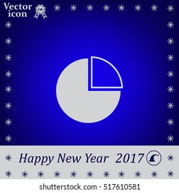 Pie Chart Icon Vector 
