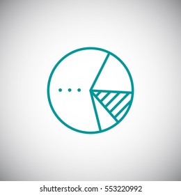  Pie Chart icon Vector.