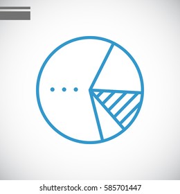  Pie Chart icon Vector.