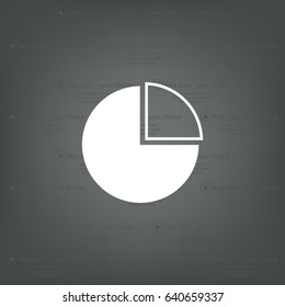 Pie Chart Icon Vector 
