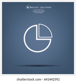 Pie Chart Icon Vector 