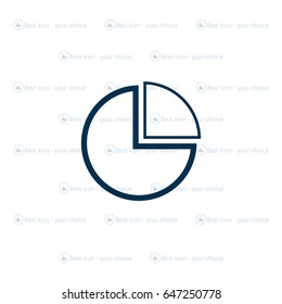 Pie Chart Icon Vector 