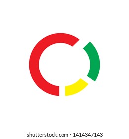 pie chart icon vector design template