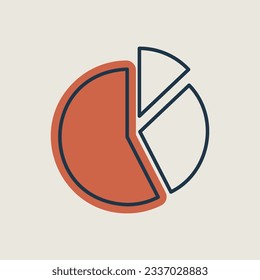 Pie Chart icon vector. Finances sign. Graph symbol for your web site design, logo, app, UI. Vector illustration, EPS10.
