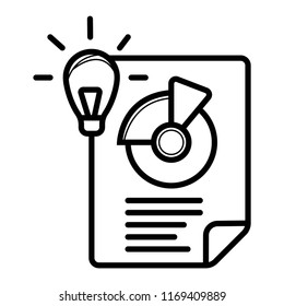 Pie Chart icon Vector illustration