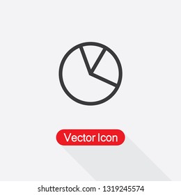 Pie Chart Icon Vector Illustration Eps10