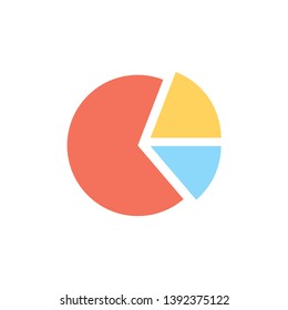 Pie Chart Icon Vector Illustration