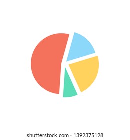 Pie Chart Icon Vector Illustration