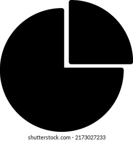 Pie Chart Icon Vector illustration on white background.eps
