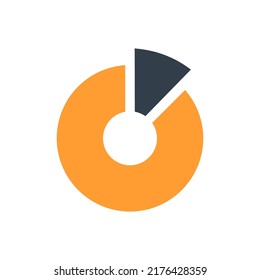 Icono de gráfico circular, Vector e Ilustración.