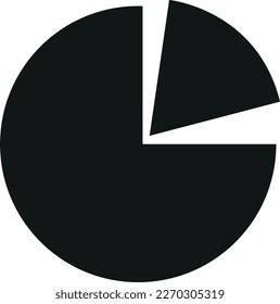 Pie chart icon vector illustration design.