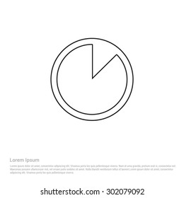 Pie Chart icon - Vector Icon illustration